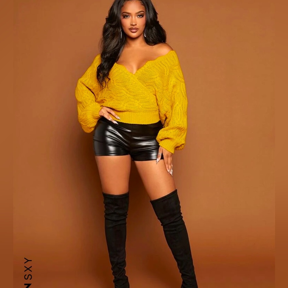 SHEIN Batwing sleeve sweater